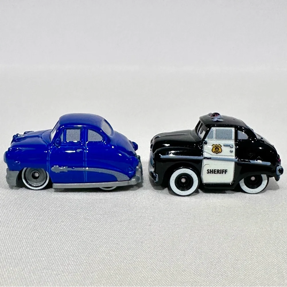 Disney Cars 3 Die-cast Mini Racers Doc Hudson, Sheriff, Luigi, Sarge Mattel 2016
